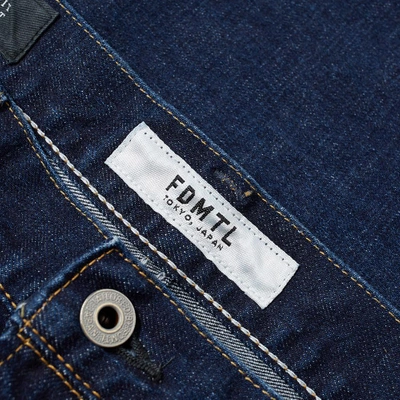 Shop Fdmtl Figure Skinny Fit Jean In Blue