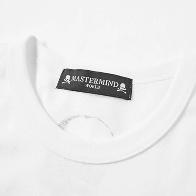 Shop Mastermind Japan Mastermind World Long Sleeve Arm Logo Tee In White