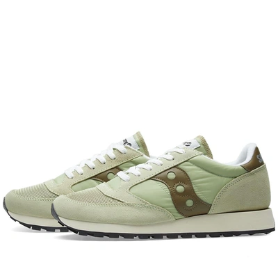 Shop Saucony Jazz Original Vintage In Green