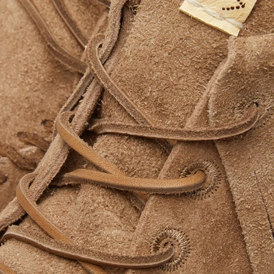 Shop Visvim Yucca Moc Shaman Veggie Suede In Brown