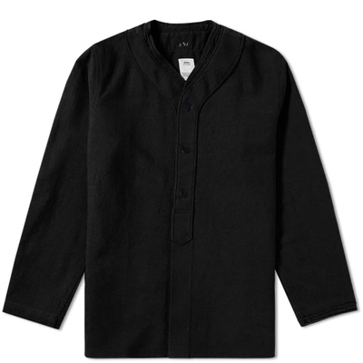 Shop Visvim Dugout Chambray Shirt In Black