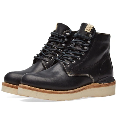 Shop Visvim Virgil Folk Horsehide In Black