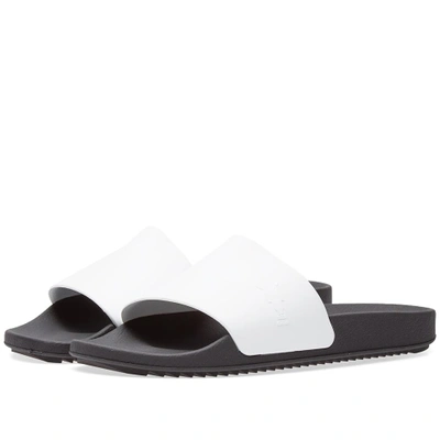 Shop Rick Owens Drkshdw Hustler Slide In White