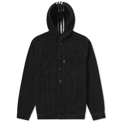 Shop Adidas Consortium X Naked Denim Jacket W In Black