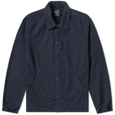Shop Save Khaki Twill Warm Up Jacket In Blue