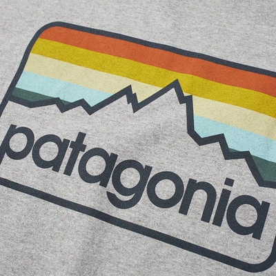 Shop Patagonia Line Logo Badge Responsibili-tee In Grey