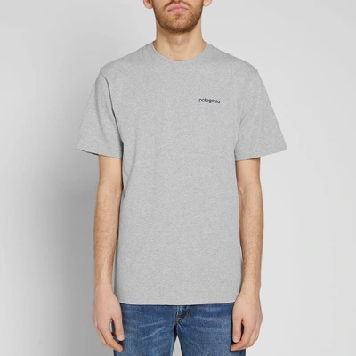 Shop Patagonia Line Logo Badge Responsibili-tee In Grey