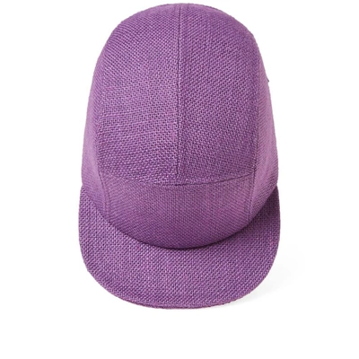 Shop Larose Paris Burlap 5-panel Cap In Purple