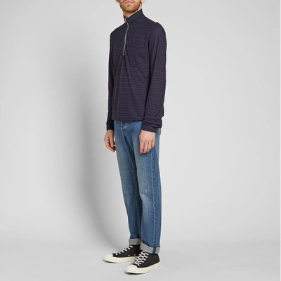 Shop A Kind Of Guise Fremont Half Zip Shirt In Blue