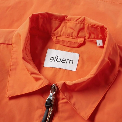 Shop Albam Nylon Bomber Jacket In Orange