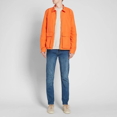 Shop Albam Nylon Bomber Jacket In Orange