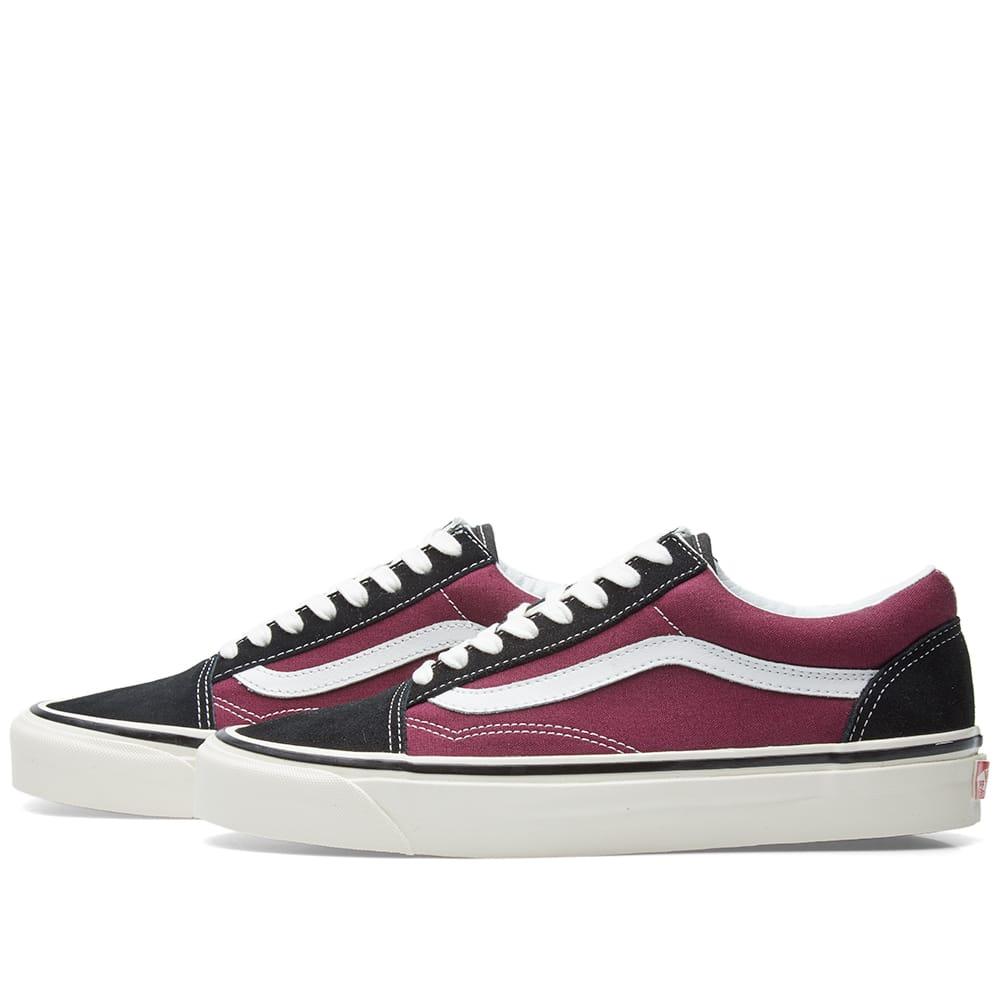vans burgundy trainers