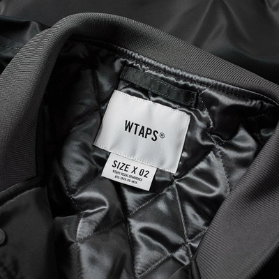 Shop Wtaps Bench Jacket In Grey