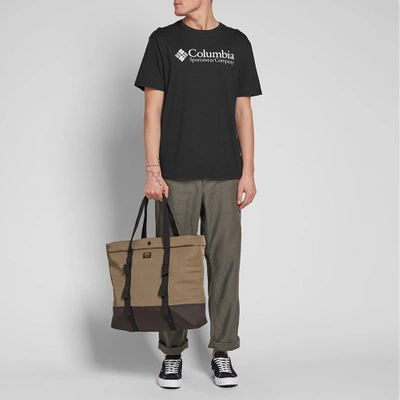 Shop Columbia Two Tone Logo Tee In Black