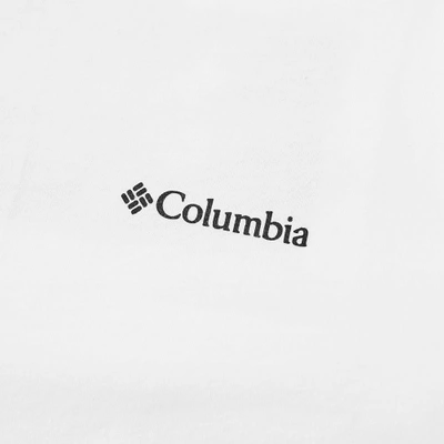 Shop Columbia Back Print Boxed Logo Tee In White