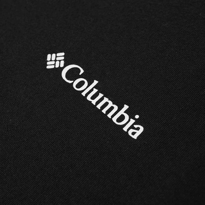 Shop Columbia Back Print Boxed Logo Tee In Black