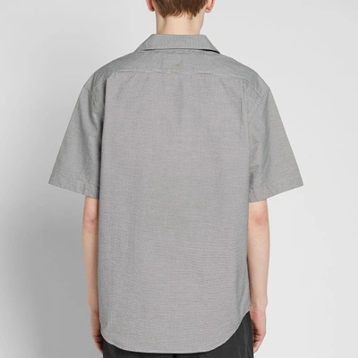 Shop Mhl By Margaret Howell Mhl. By Margaret Howell Short Sleeve Surplus Shirt In Black