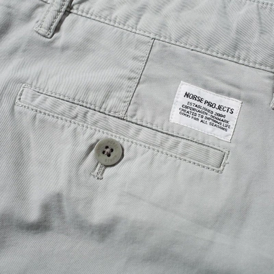 Shop Norse Projects Aros Light Twill Chino In Grey