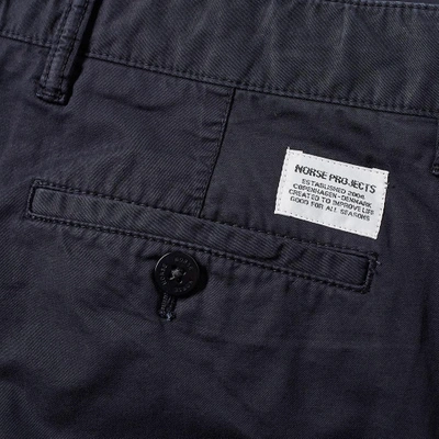 Shop Norse Projects Aros Light Twill Chino In Blue