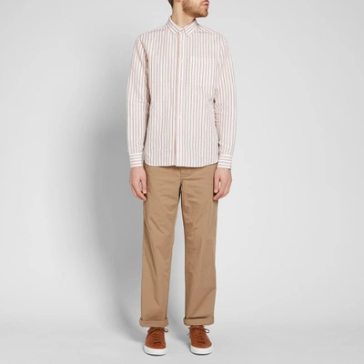 Shop Norse Projects Aros Light Twill Chino In Brown