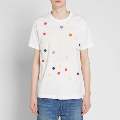 Shop Comme Des Garçons Shirt Comme Des Garcons Shirt Multi Polka Dot Print Tee In White
