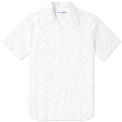 Shop Comme Des Garçons Shirt Comme Des Garcons Shirt Short Sleeve Dot Vacation Shirt In White