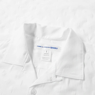 Shop Comme Des Garçons Shirt Comme Des Garcons Shirt Short Sleeve Dot Vacation Shirt In White
