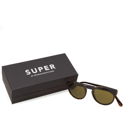 Shop Super By Retrofuture Paloma Sunglasses In Brown