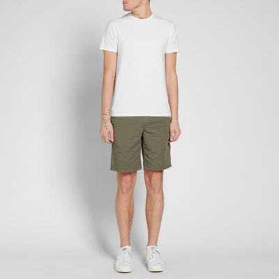 Shop Norse Projects Aros Light Twill Short In Green