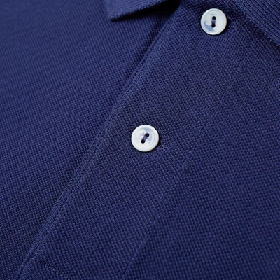 Shop Junya Watanabe Man X Lacoste Garment Dyed Polo In Blue