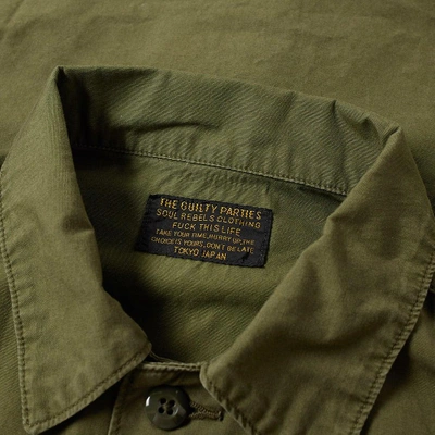 Shop Wacko Maria Classic Army Shirt Jacket In Green