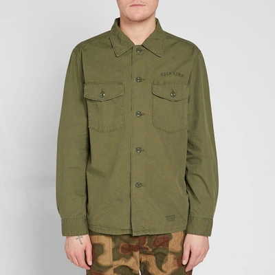 Shop Wacko Maria Classic Army Shirt Jacket In Green