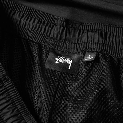 Shop Stussy Side Pocket Nylon Pant In Black