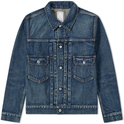 Shop Soulive Damaged Denim Jacket In Blue