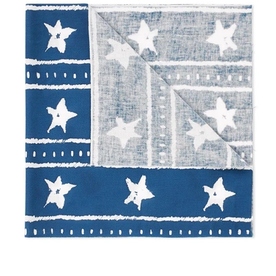 Shop Soulive Artisan Stars Scarf In Blue