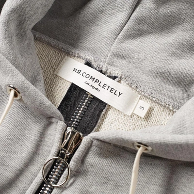 Shop Mr Completely Mr. Completely Front & Back Zip Hoody In Grey