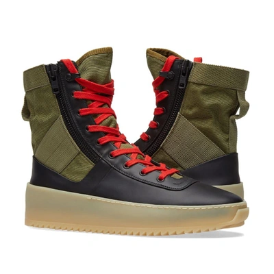 Shop Fear Of God Jungle Sneaker In Green