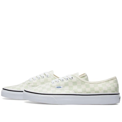 Shop Vans Authentic Checkerboard In Blue