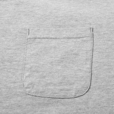 Shop Engineered Garments Long Sleeve Bask Pocket Tee In Grey