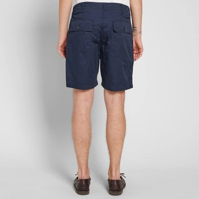 Shop Engineered Garments Fatigue Short In Blue