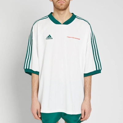 Shop Gosha Rubchinskiy X Adidas Football Tee In White
