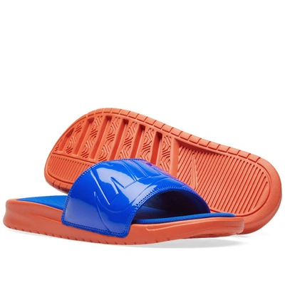 Shop Nike Benassi Jdi Ultra Lux W In Blue