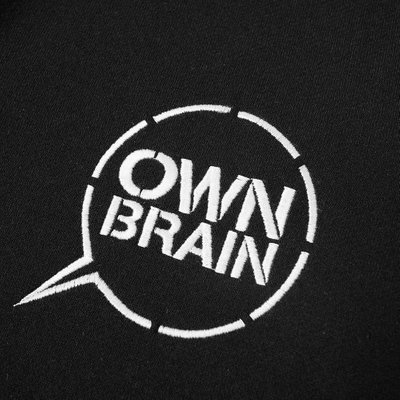 Shop A.four Labs Own Brain By  Zip Hoody In Black