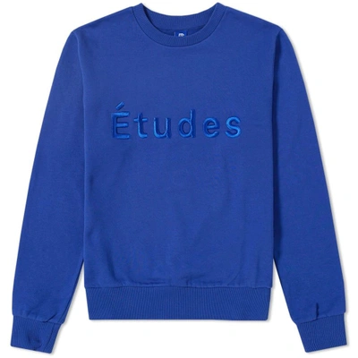 Shop Etudes Studio Études Etoile Études Crew Sweat In Blue