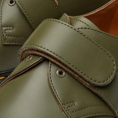 Shop Dr. Martens X Engineered Garments Velcro Strap Shoe In Green