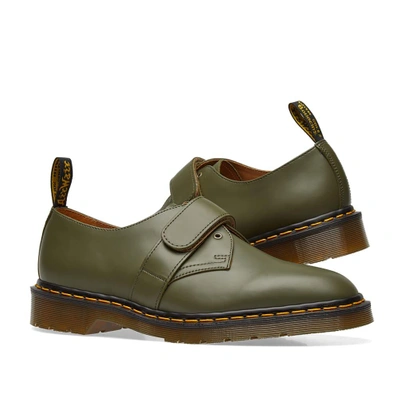 Shop Dr. Martens X Engineered Garments Velcro Strap Shoe In Green