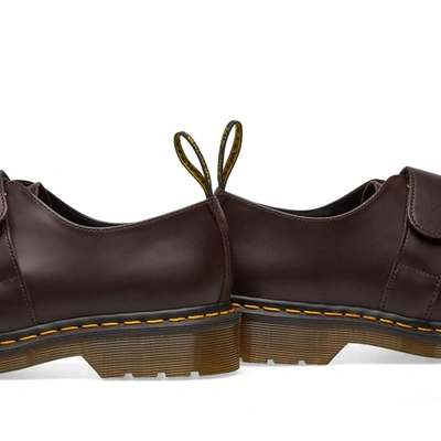 Shop Dr. Martens' Dr. Martens X Engineered Garments Velcro Strap Shoe In Burgundy