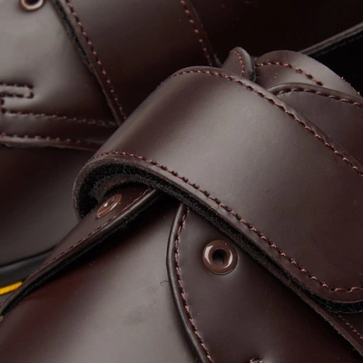 Shop Dr. Martens' Dr. Martens X Engineered Garments Velcro Strap Shoe In Burgundy