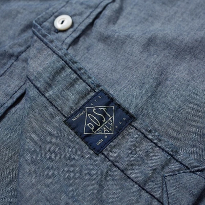Shop Post Overalls Post 3 Chambray Shirt In Blue