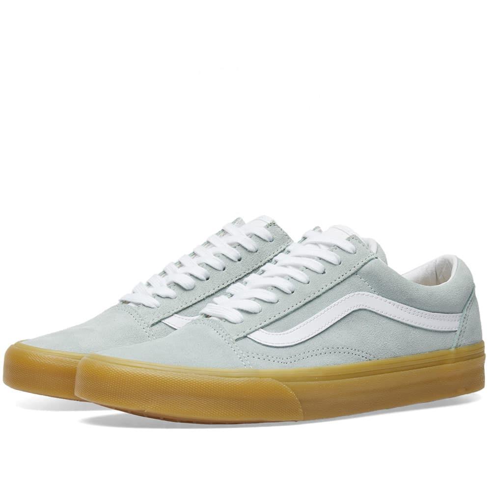 light green vans old skool